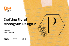 Crafting Floral Monogram Design Product Image 1