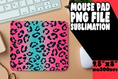 Bright Leopard Print Glitter Mouse Pad Design Designs PNG Product Image 1