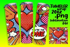 ELEGANT PNG for 20oz Tumbler , 3D Heart Product Image 1