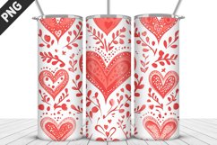 Lovely Hearts Tumbler Design | Valentine&#039;s Day Tumbler Wrap Product Image 4