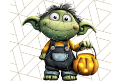 Monster Kids Clipart PNG, Cute Halloween Costume Art Product Image 4