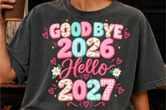 Good Bye 2026 Hello 2027 PNG, Happy New Year 2027 PNG Product Image 2