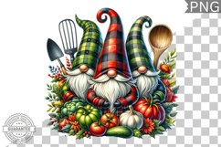 Christmas kitchen Gnome Sublimation - Clipart PNG Design Product Image 1
