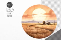 Autumn clipart, Harvest moon clipart, fall clipart Product Image 1