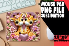 Radiant Mouse Mat Sublimation PNG, Sweet Animals Product Image 1