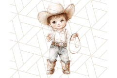 Cowboy Clipart PNG, Kid Western Country Graphic Product Image 4