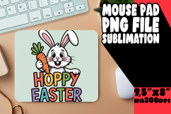 COZY MOUSE MAT INSPIRATIONAL SUBLIMATION, Easter Bunny Product Image 1