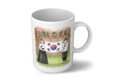 Front-Facing Students Taegeukgi Display Proud PNG Korean Product Image 6