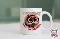 Funny Sarcasm Sublimation design PNG Quote Animal Product Image 2