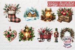 Rustic Christmas bundle 26 PNG Sublimation Wooden Product Image 2