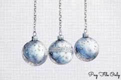 Silver Christmas Clipart Sublimation PNG Product Image 1