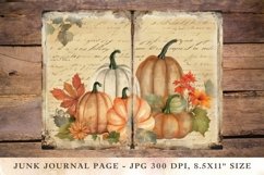 Printable Junk Journal Pages fall autumn pumpkin 3 Product Image 1
