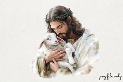 Watercolor Jesus Clipart PNG Product Image 1