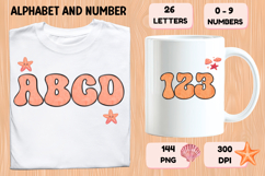 Summer Alphabet &amp; Numbers PNG Clipart Doodle Letters 300 DPI Product Image 6