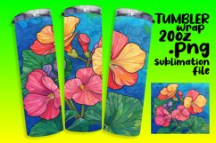 Vibrant Flower Patterns for 20oz Tumbler Wraps Product Image 1