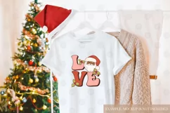 Love Sublimation | Retro Christmas PNG | Groovy Santa PNG Product Image 3