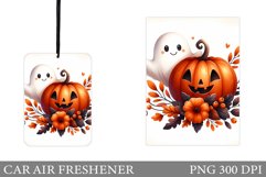 Cute Ghost Car Air Freshener. Cute Pumpkin Car Air Freshener Product Image 1