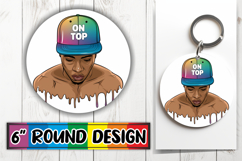 Radiant Sublimation Ornaments, Afro Mam Product Image 1