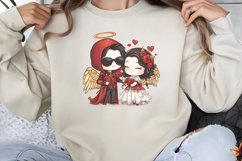 Couple Cupid For Valentine Clipart PNG Product Image 1