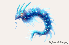 Bioluminescent Sea Animal Clipart PNG Product Image 1