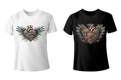 Steampunk Hearts. Valentines. PNG sublimation Product Image 4