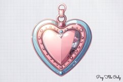 Coquette Valentine Sublimation Clipart PNG Product Image 1
