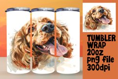 Dog Lover's Whimsy Sublimation Tumbler Wrap - 20oz Product Image 1