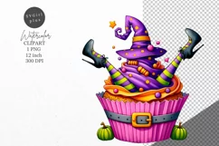 Halloween clipart, Cupcake clipart, Autumn clipart Product Image 1