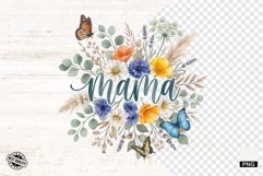 Flowers &amp; Butterfly Mothers Day Clipart Product Image 1