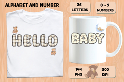 Lovely Baby Shower Alphabet &amp; Numbers Clipart PNG 300 DPI Product Image 6