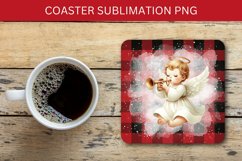 square coaster - plaid angel Product Image 1