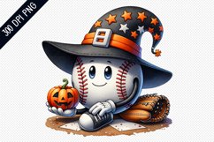 Halloween Baseball Sublimation - Clipart PNG Design Product Image 1