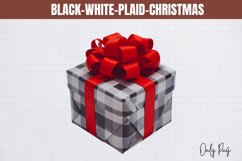 Black-White-Plaid-Christmas Sublimation Product Image 1