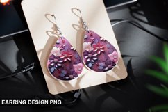 Valentines Day Teardrop Sublimation- Valentines Day Earring Product Image 1