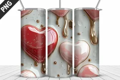 Valentines Love Skinny Tumbler PNG Wrap| Valentines Tumbler Product Image 5