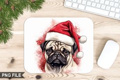 Christmas Dog Sublimation Mouse Pad PNG Design Product Image 1