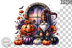 Halloween Gnome Sublimation - Halloween Clipart PNG Product Image 1