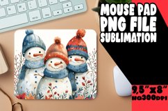 Gingerbread Pattern Mouse Pad Christmas Design Product Image 1