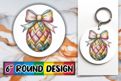 Luminous Ornaments Round Design PNG, Easter Egg Product Image 1