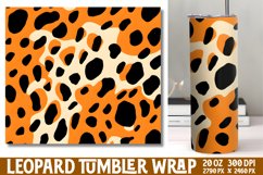 Leopard Print Tumbler Wrap Sublimation Product Image 1