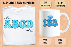 Summer Alphabet &amp; Numbers PNG Clipart Doodle Letters 300 DPI Product Image 6