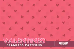 St Valentine's Day Hearts Cupid Love Seamless Pattern PNG Product Image 1