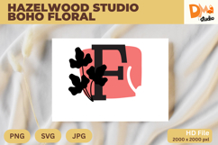 Hazelwood Studio Boho Floral Monogram Product Image 1