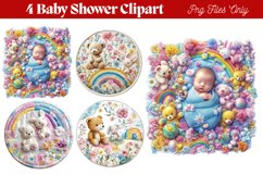 Baby Shower Clipart PNG Product Image 1