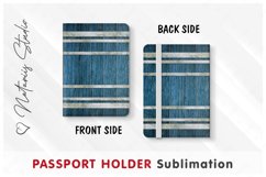 Wooden Barrel pattern - Passport Holder sublimation. Product Image 3