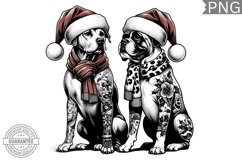 Christmas Dog Clipart - Christmas Sublimation PNG Design Product Image 1