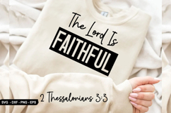 The Lord Is faithful - Christian Sleeve T-Shirt Design Product Image 1