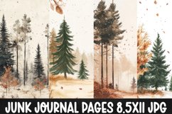 4 Christmas Digital Papers I Christmas Junk Journal Pages Product Image 1