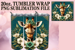 Enchanted Dreams 20oz tumbler wrap, Giraffe Product Image 1