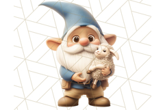 Easter Christian Gnome Clipart PNG Bundle, He Is Risen Art Product Image 16
